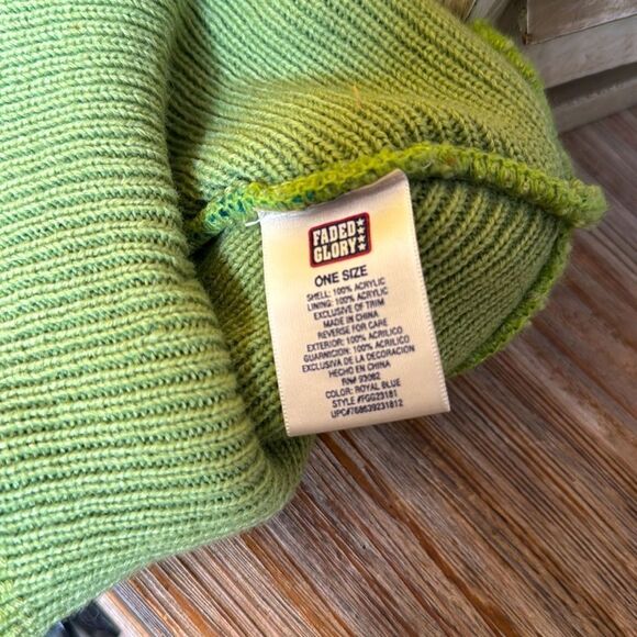 Faded Glory Striped Gem Winter Beanie Hat Girls Youth - Picture 5 of 5